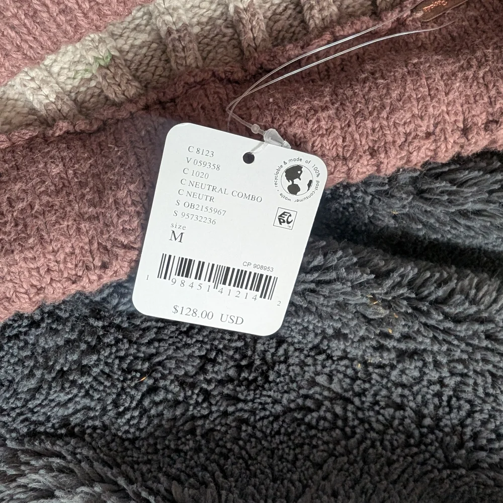 Free People Striped Knit Wide-Leg Pants in Brown, Blue, Cream - Picture 5 of 6